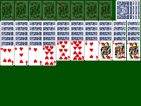 Jouer à Solitaire Spider 1 Couleur !