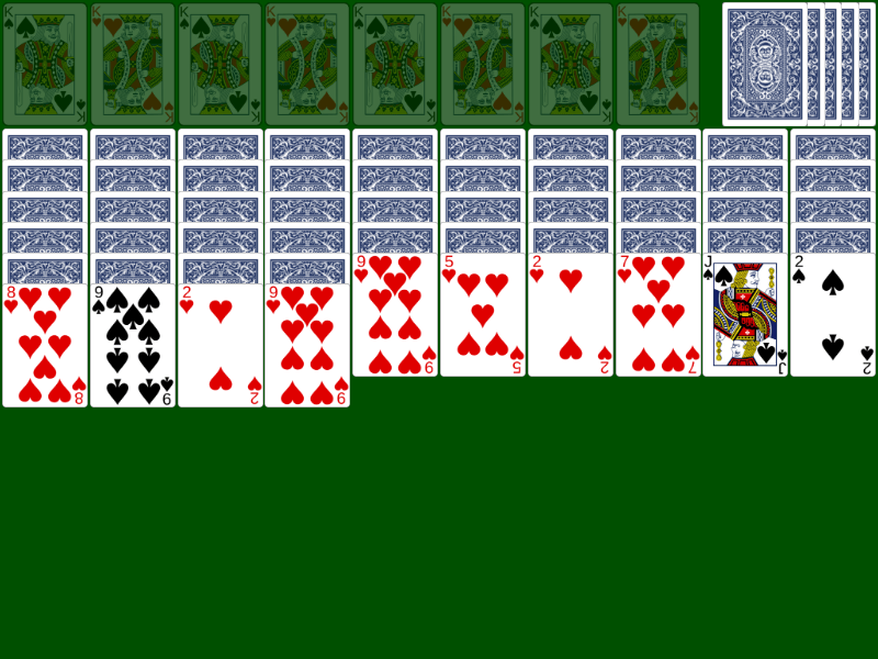 Speel Spider Solitaire 2 Kleuren!
